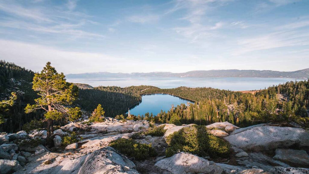 Lake Tahoe is a beautiful alpine lake