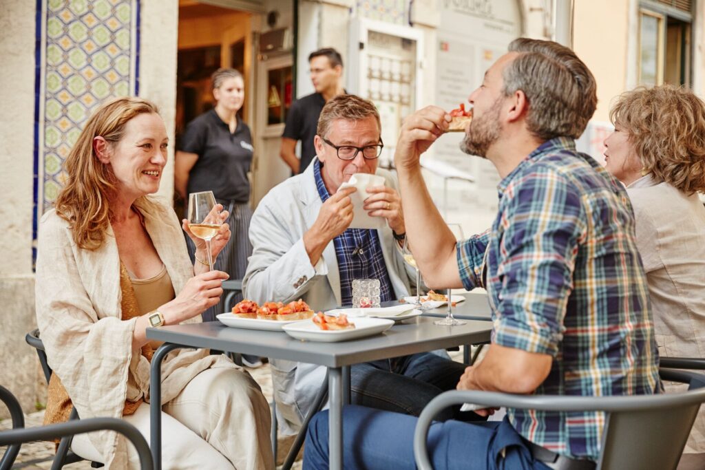 People dining in portugal