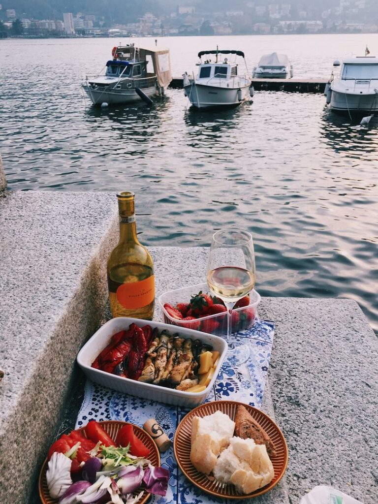 Southern Italian food by the water
