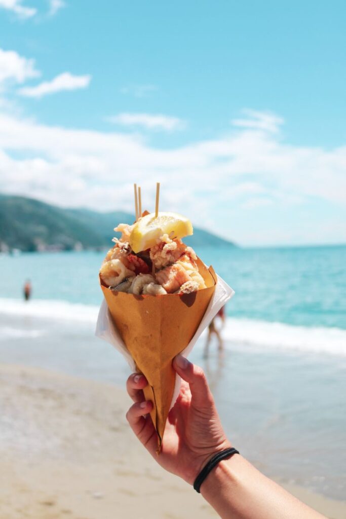 seafood cone Italy