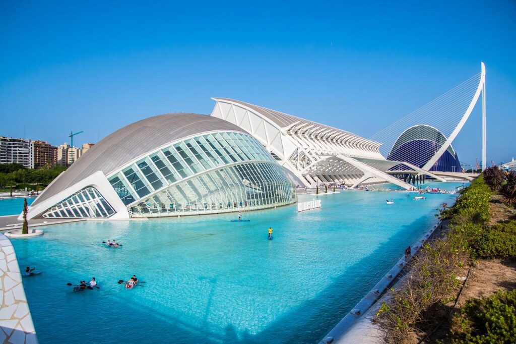 City of Arts and Sciences in Valencia, Spain.