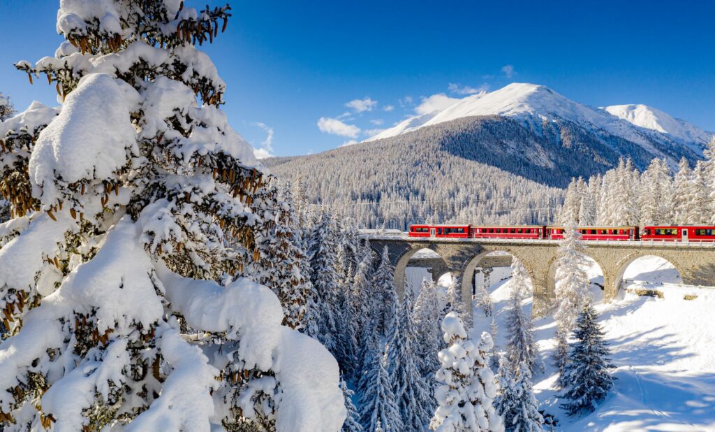 travelling Switzerland by train