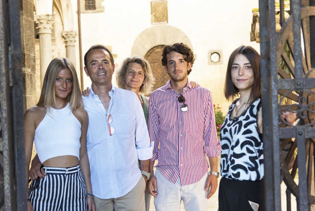Anna Baj Macario and Stefano Casadei and children