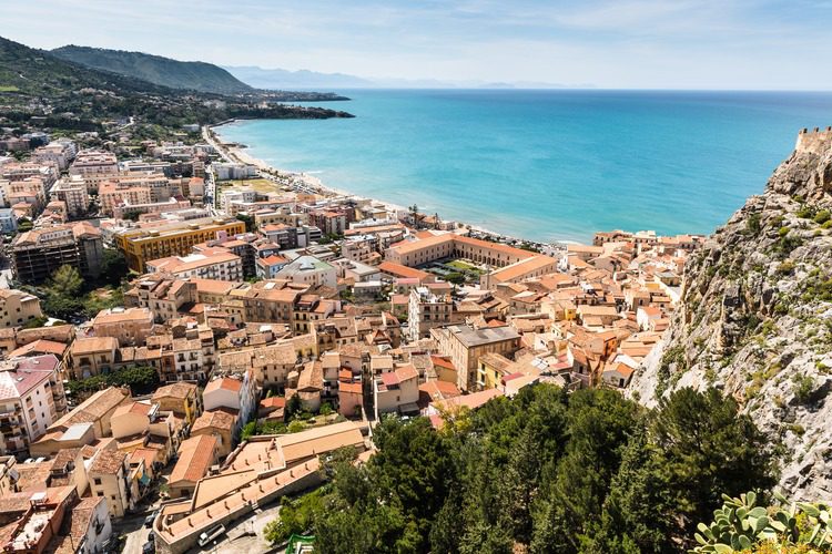cefalu seaside town travel through Sicily