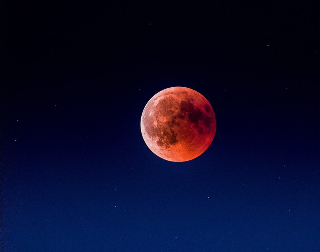The lunar eclipse