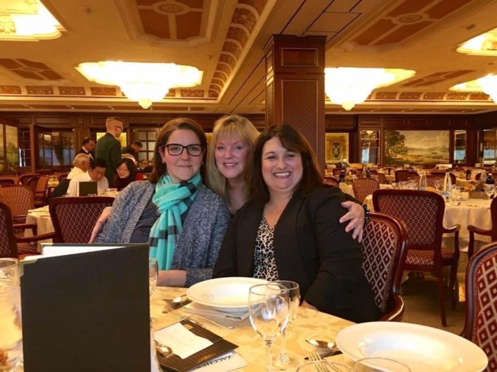 Laura, Alice and Jennifer friends who met on tour