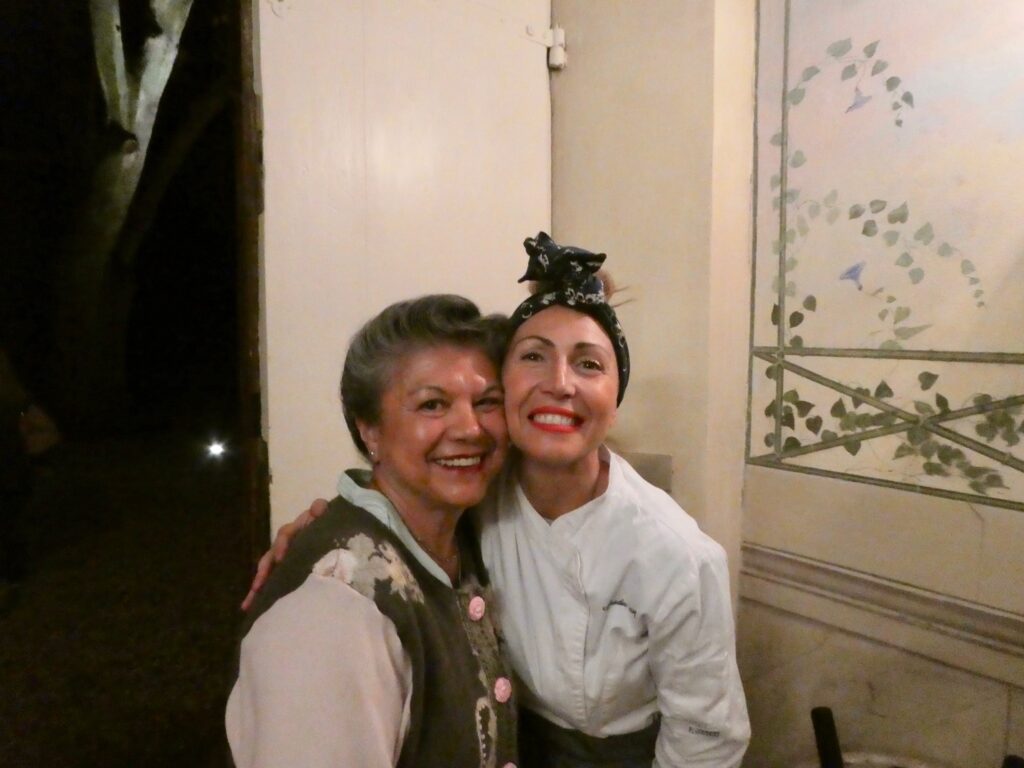 Dolores with Giada in Italy 