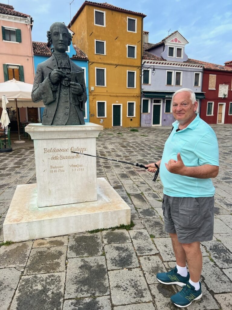 Amy's father in Italy