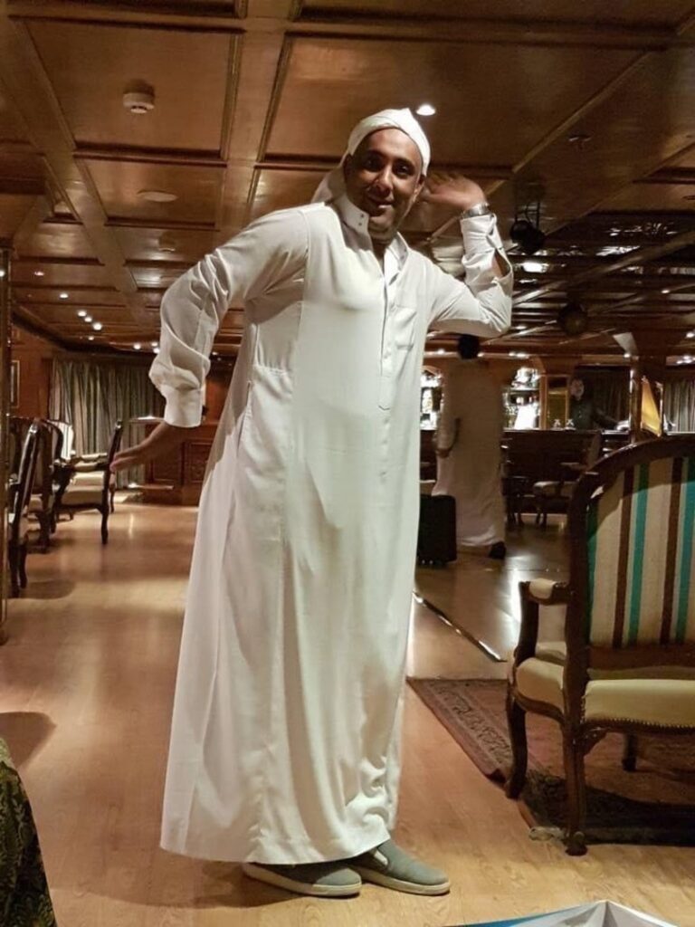 Trafalgar Travel Director Mohamed on an Egypt trip