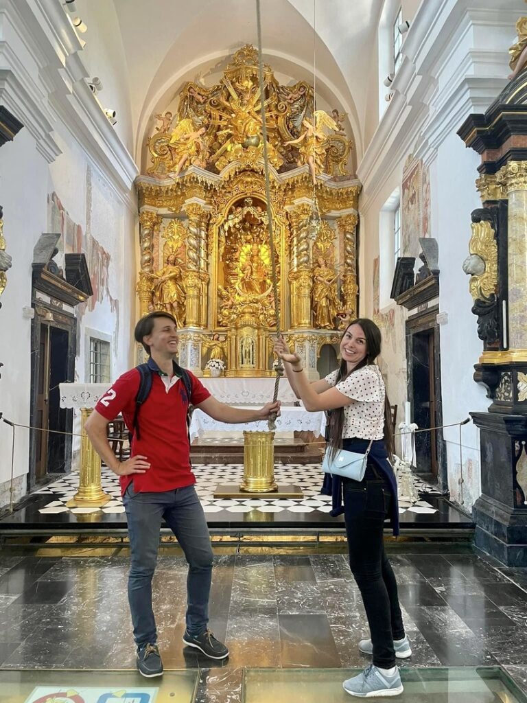 Madeline and husband travelling in Europe Trafalgar Unlocked Award winners