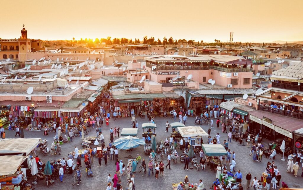 markets in Marrakech Morocco