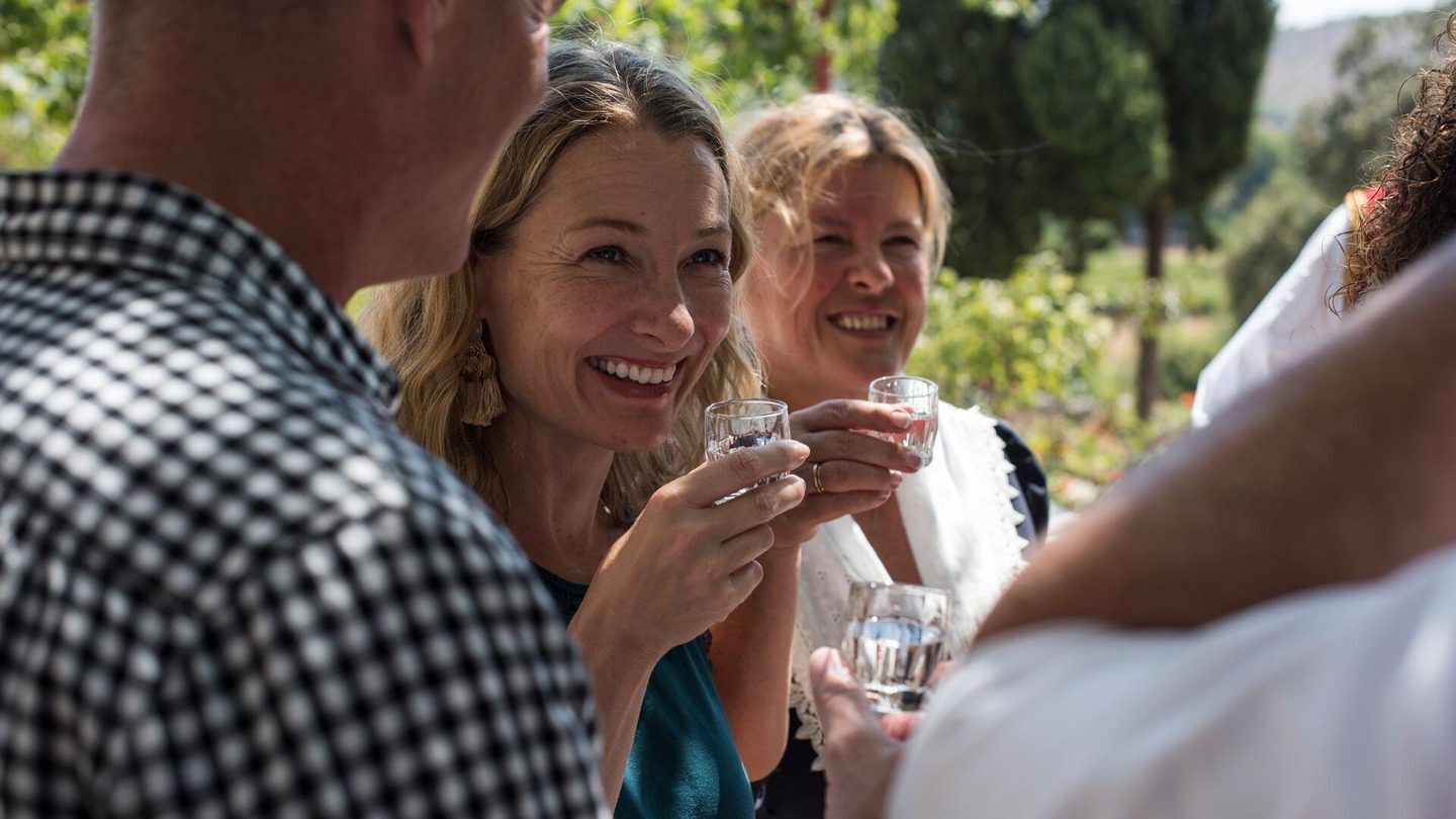 Trafalgar guests enjoying wine in Croatia