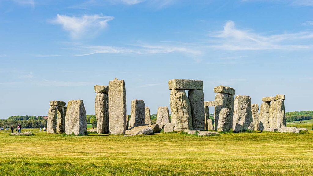 Stonehenge on a clear day