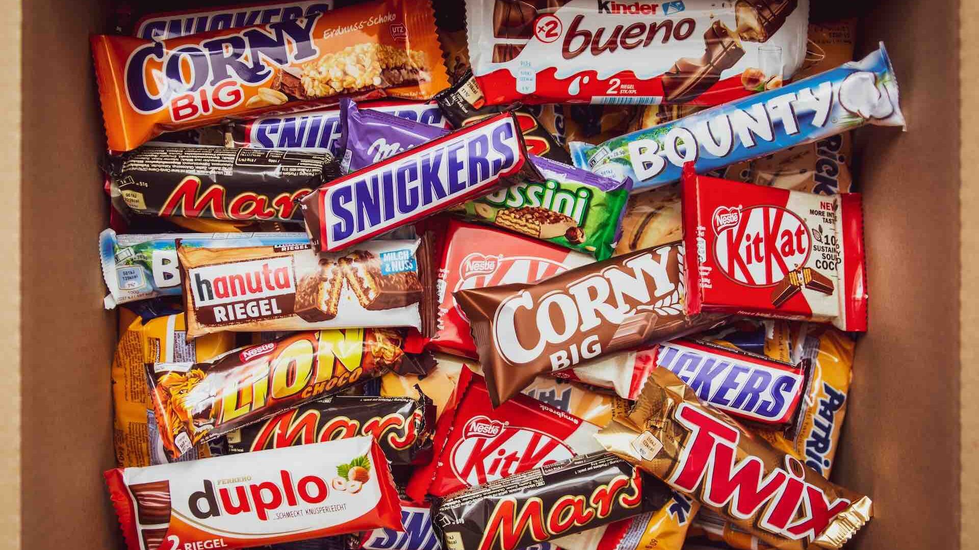 Selection of chocolate snacks