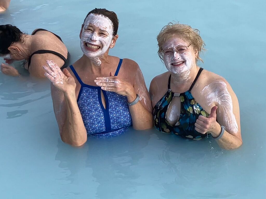 Trafalgar past guest Barbara N in Iceland's Blue Lagoon