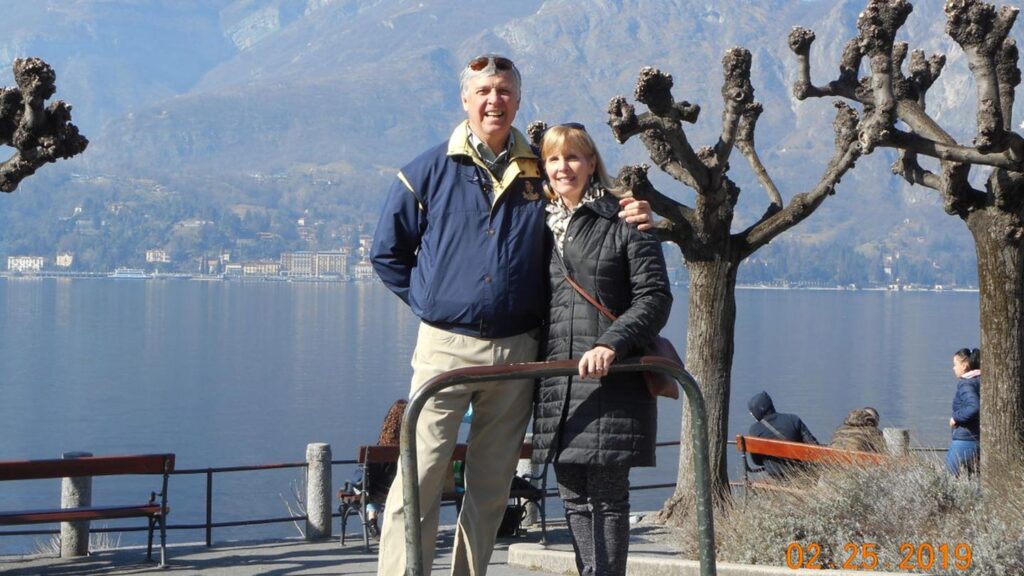 Trafalgar past guest Roxanne and her husband on tour
