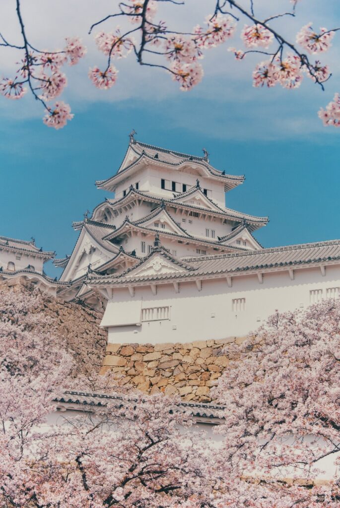 Himeji Castle best places to see cherry blossoms in Japan