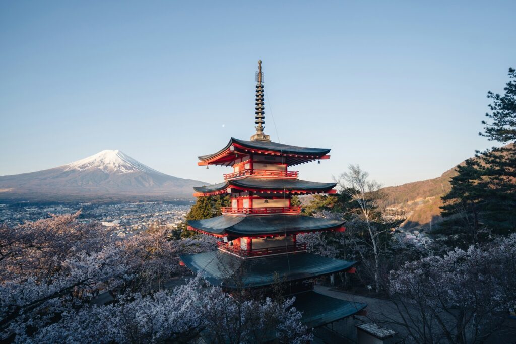 Chureito Pagoda Mount Fuji Japan