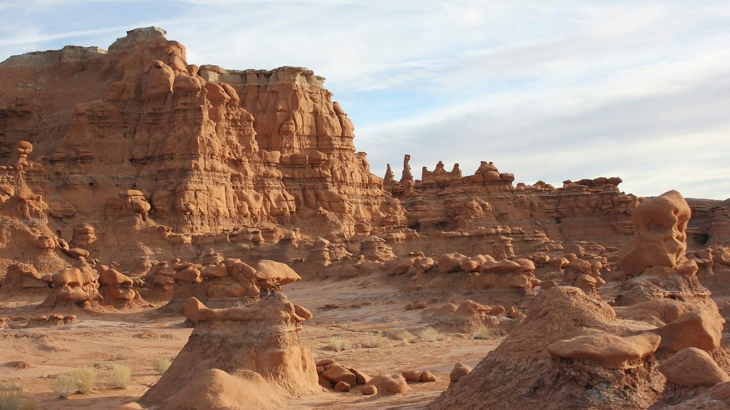 sandstone formations Goblin Valley State Park in Utah