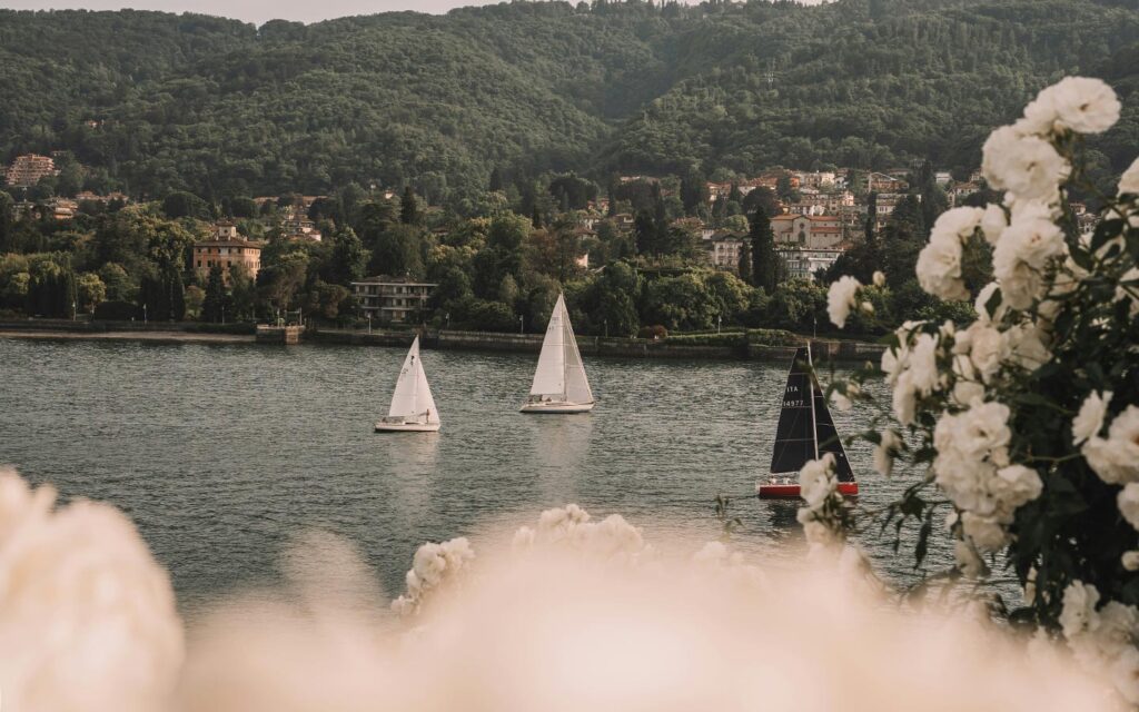 Sailing boats on Lake Maggiore