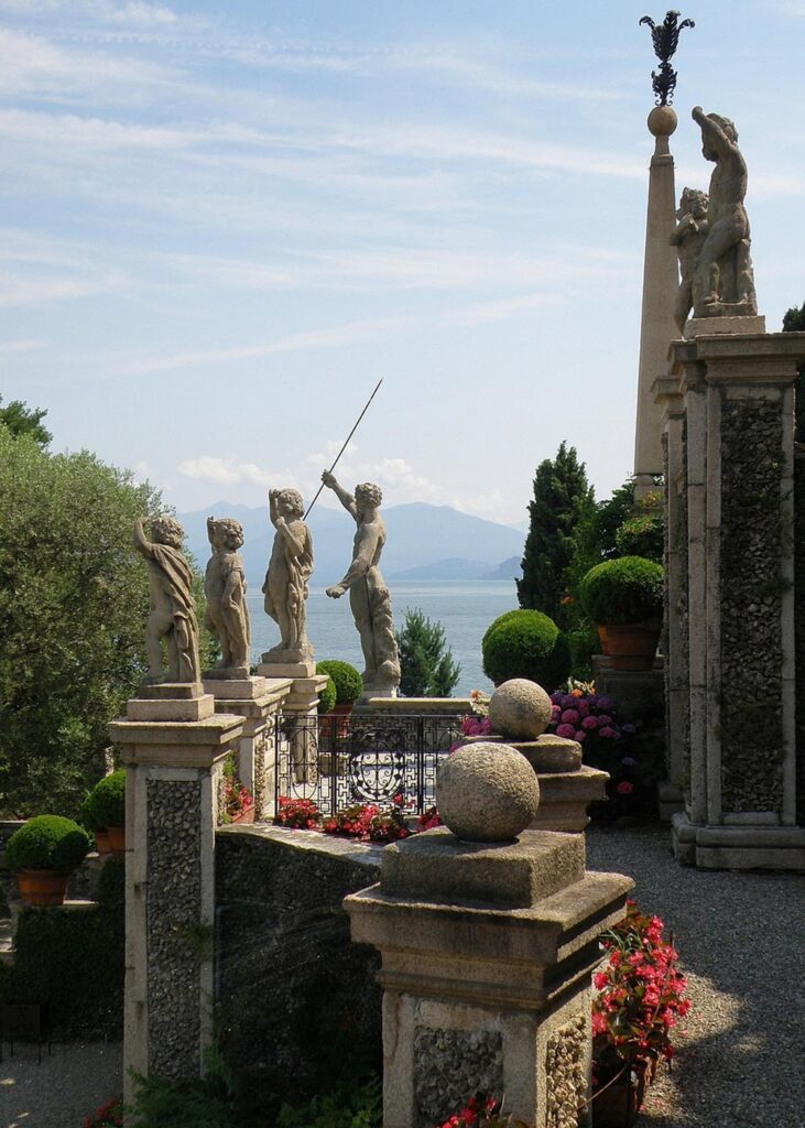 Statues in the garden of Isola Bella at Lake Maggiore