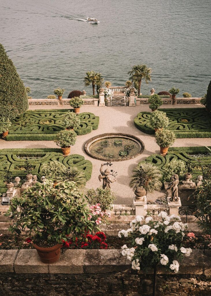 Gardens of Isola Bella villa at Lake Maggiore