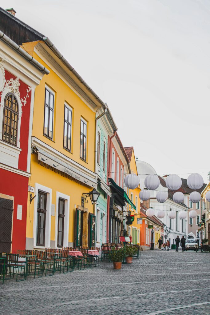 A street in Szentendre, a baroque town just on the outside of Budapest