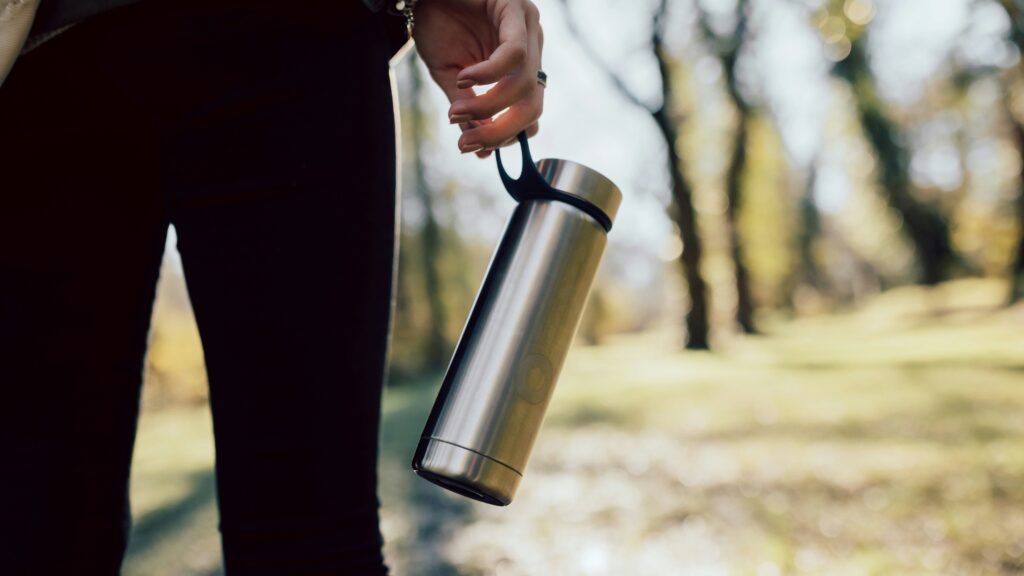 a reusable water bottle