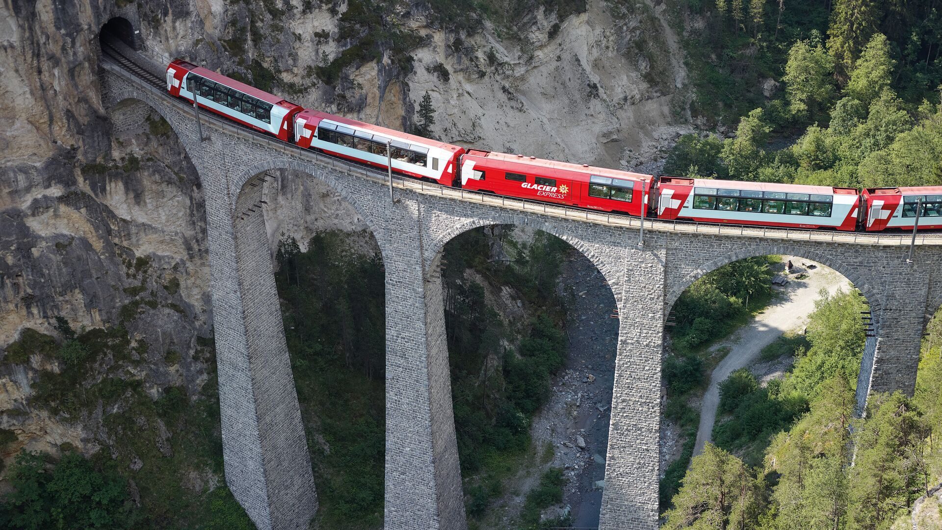 Glacier express in Switzerland
