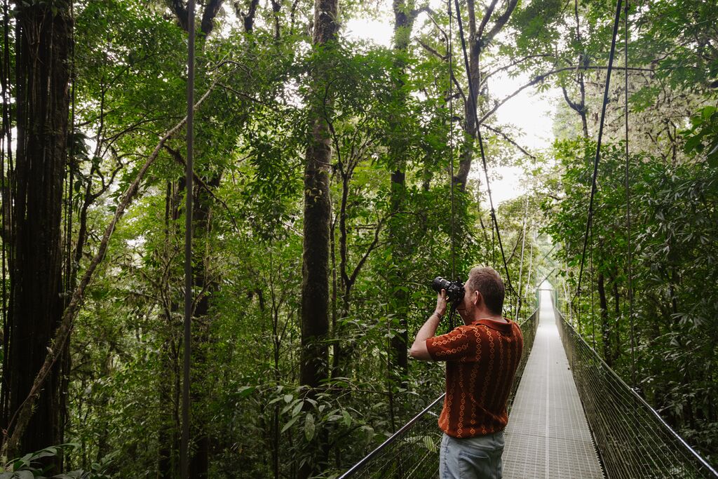 Dan taking photos on the sky walk