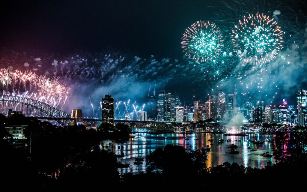 Experience New Year's Eve in Sydney, where you can witness the spectacular fireworks display that kicks off the celebrations for the holiday.