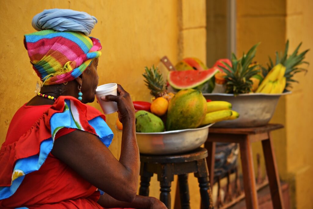 lady in cartagena, colombia
