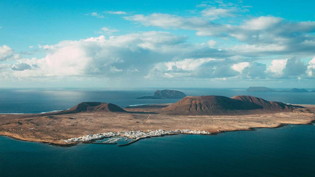 La Graciosa Island in the Canary Islands of Spain