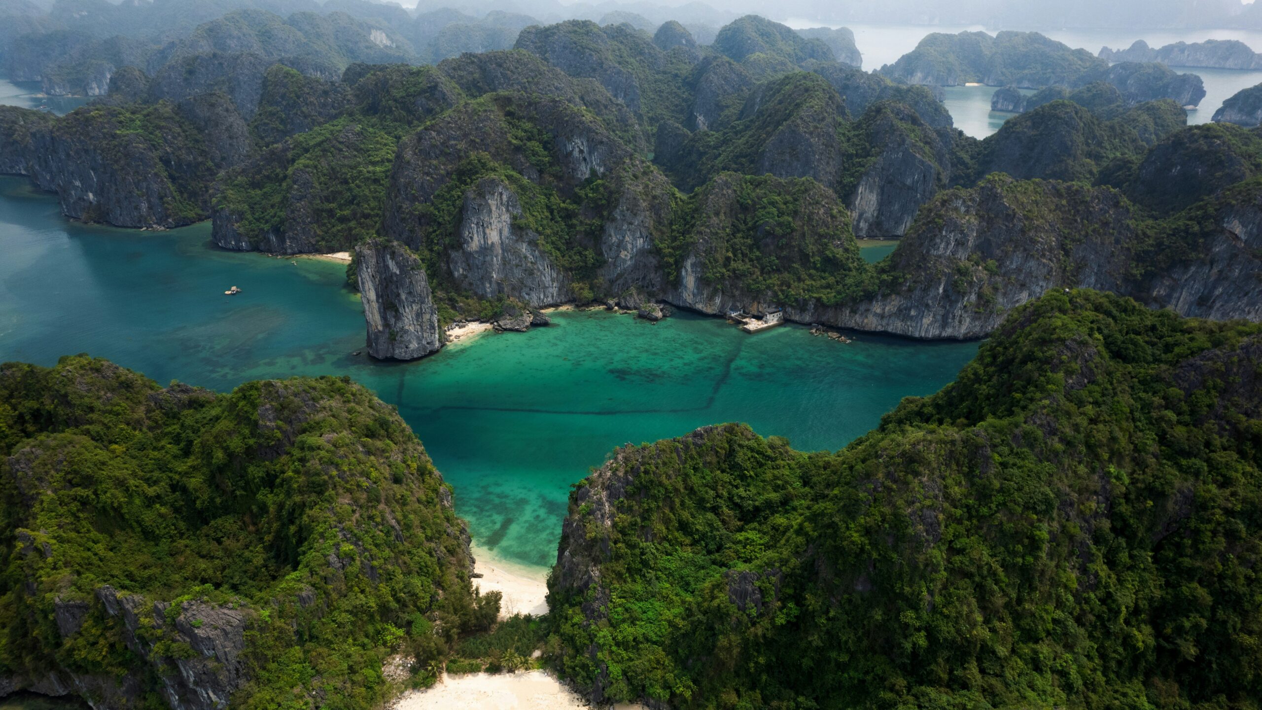 Aerial view of Halong Bay, Vietnam