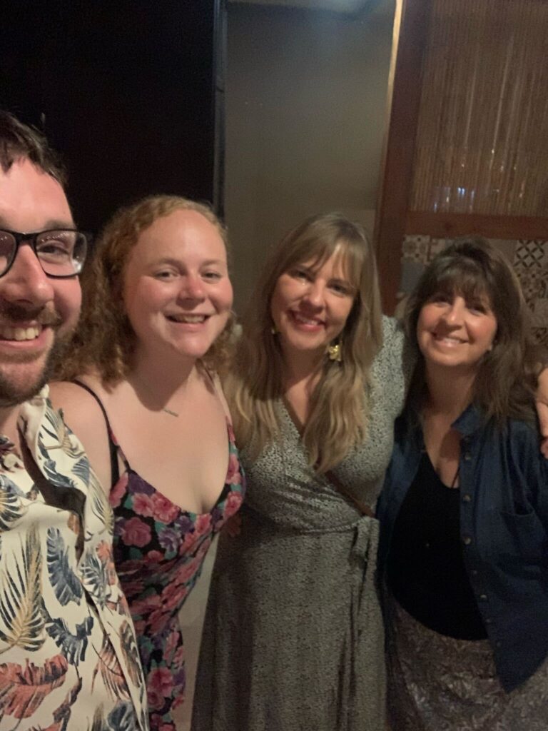 josh with other travelers