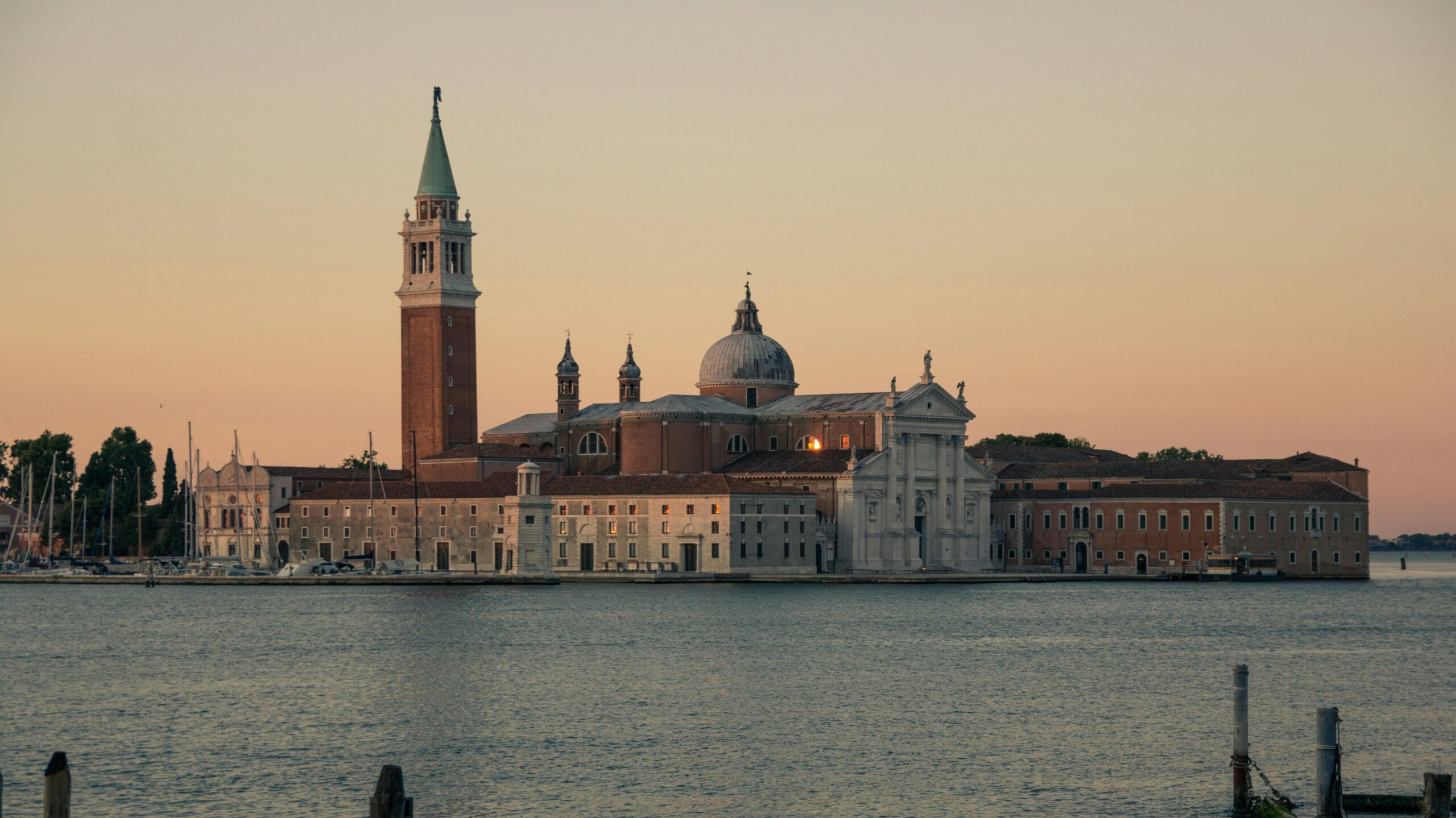 view of venice at sunset
