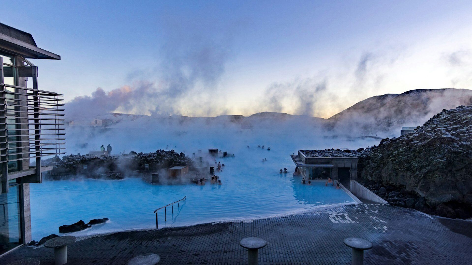 Bathers in the Blue Lagoon, Iceland
