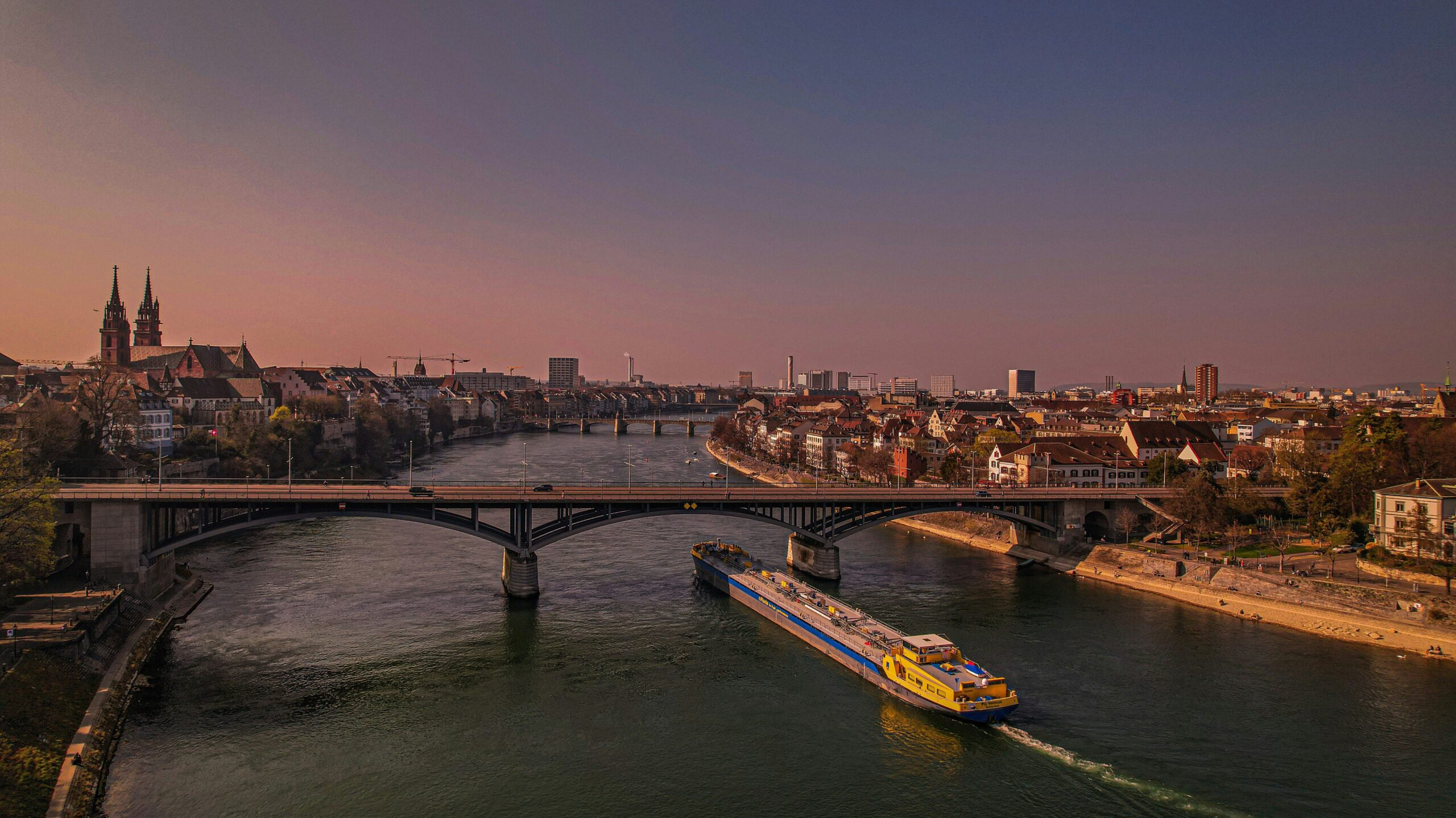 View over Basel, switzerland, host of Eurovision 2025