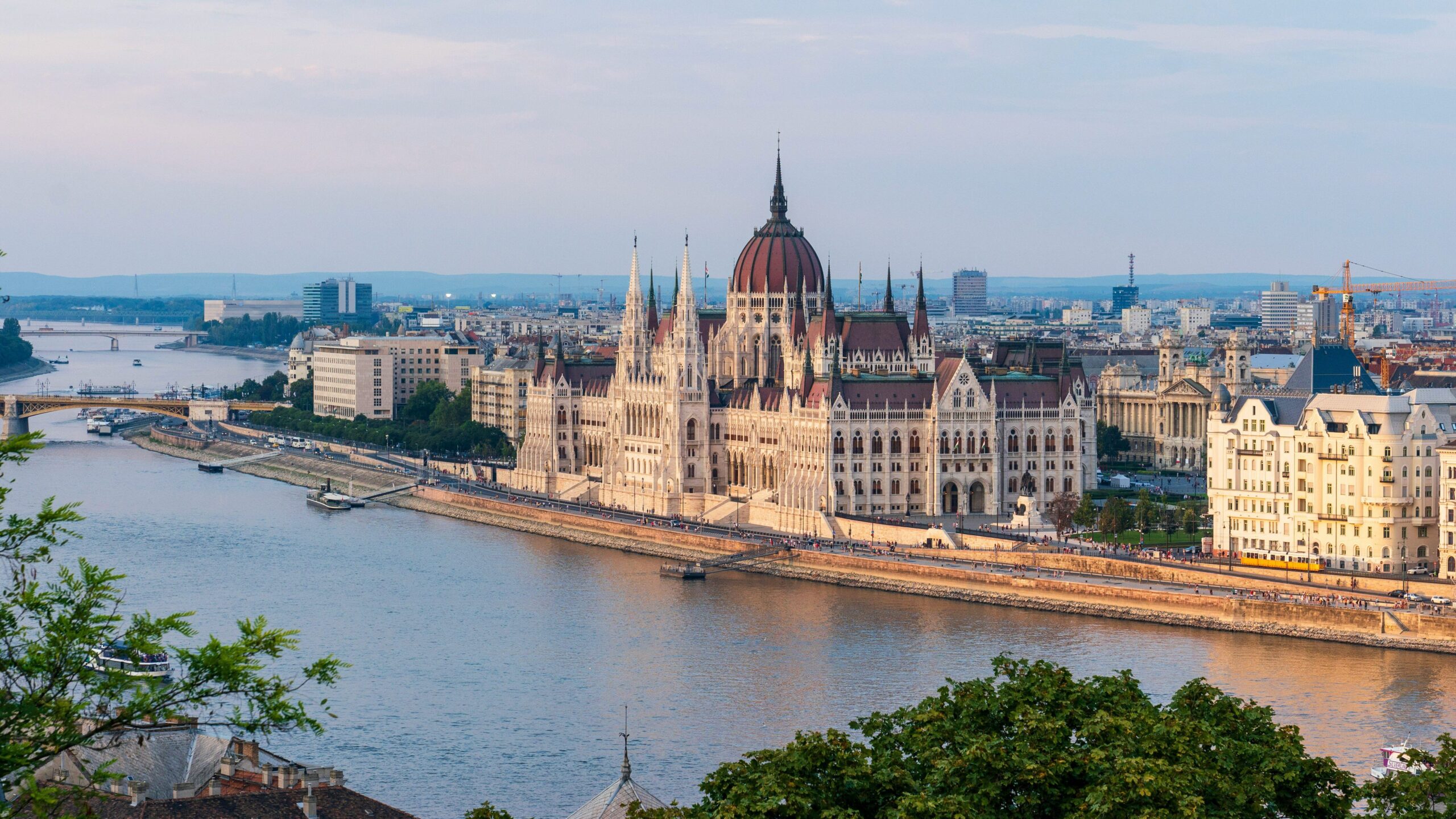 view of budapest parliament building