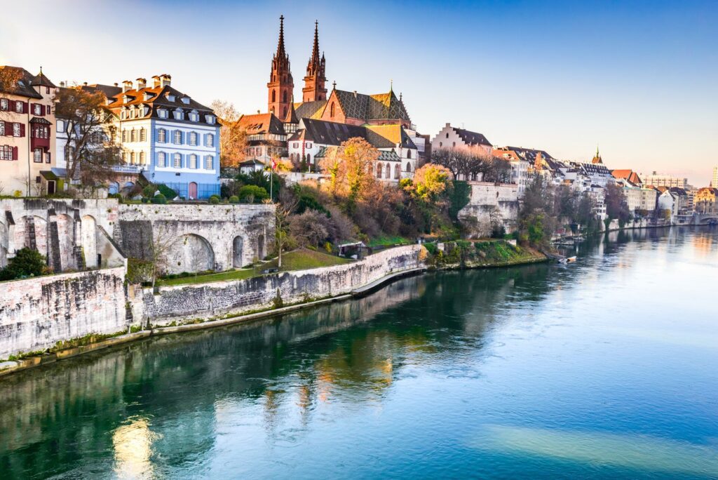 Basel, Switzerland by the Rhine River