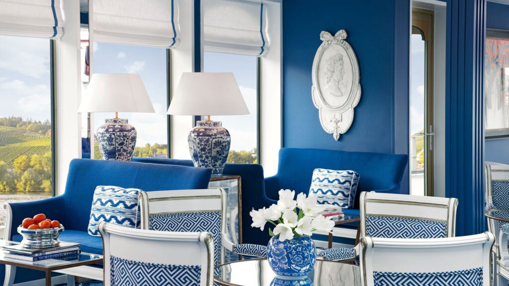 Interior of a river cruise ship