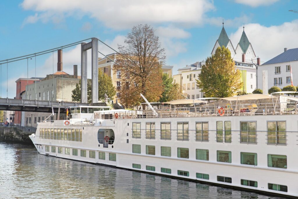 Trafalgar's river cruise boat on the Danube River
