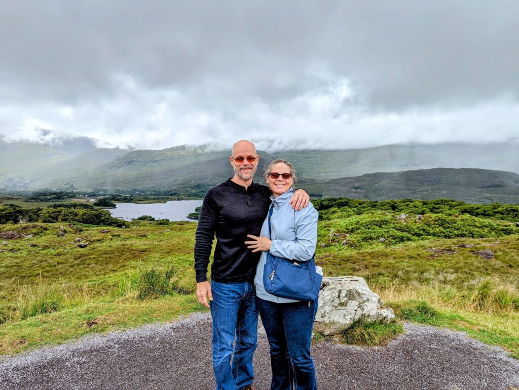 People posing at the Ring of Kerry, Ireland