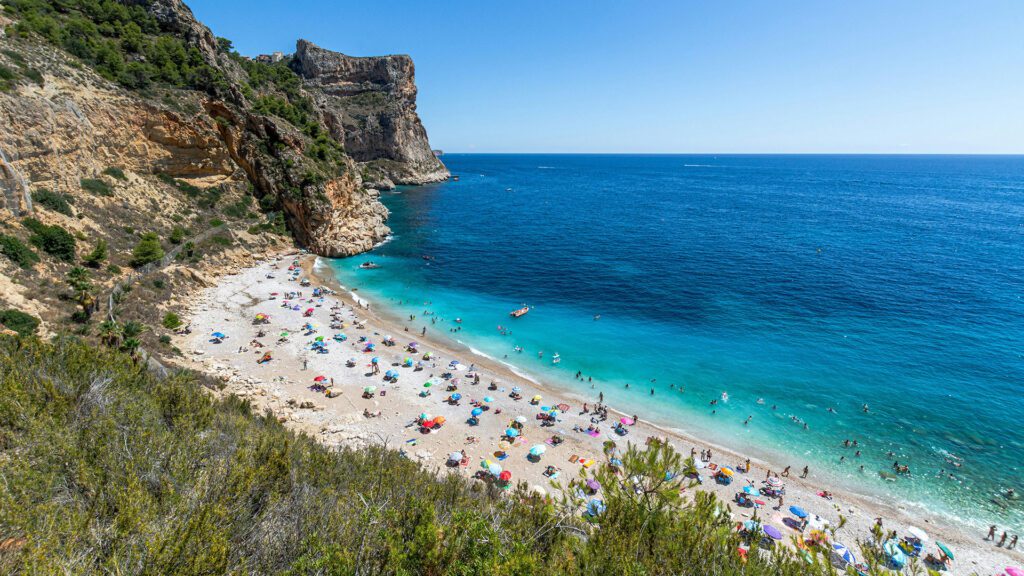 A beautiful beach in Spain's Costa Blanca, south of Valencia