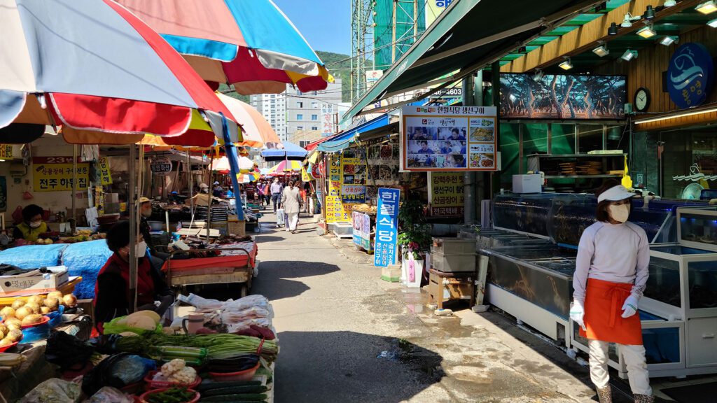 Market in South Korea