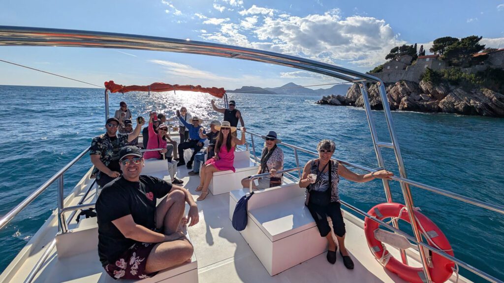 Luiz Marques in Budva on Trafalgar's Balkan Adventure tour