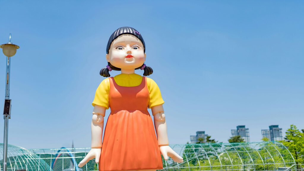 The large female robot from Squid Game