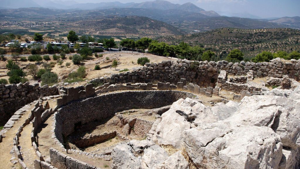 Ruins of a Mycenaean citadel