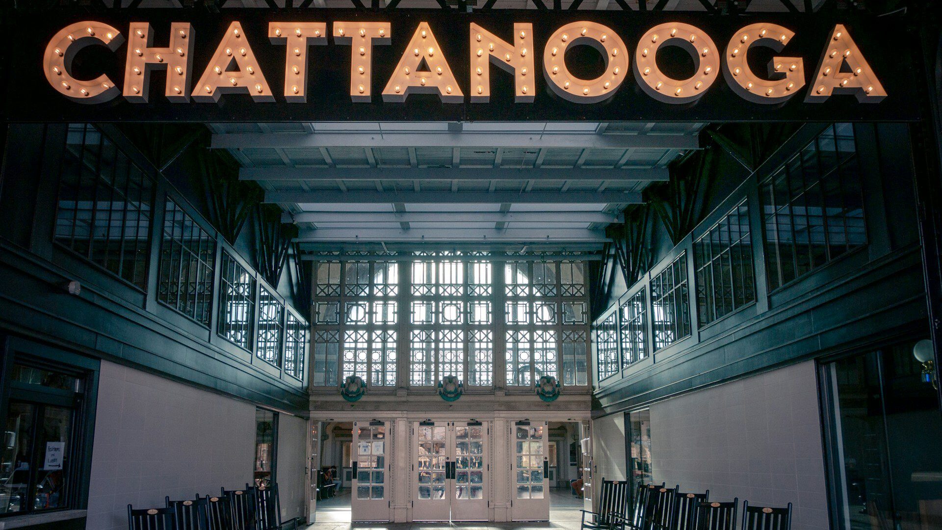 Chattanooga sign in an old building