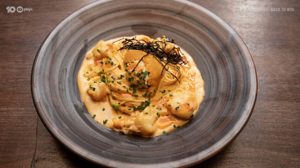 Sea urchin pasta dish